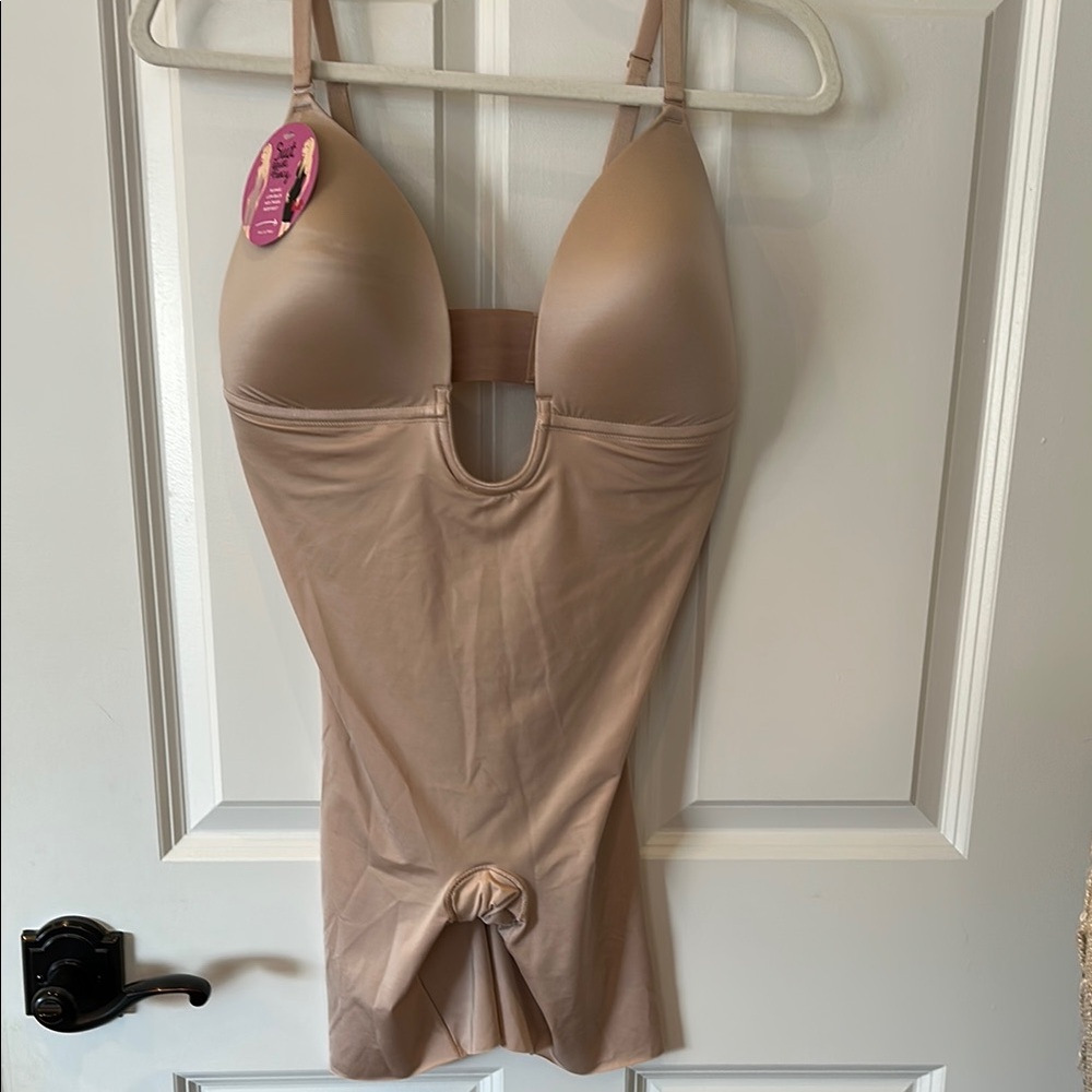 SPANX Tan Shapewear Bodysuit with Molded Cups